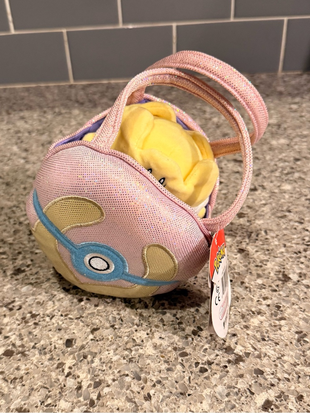 NWT Pokémon Togepi Poké Ball Plush Carrier Purse and Togepi